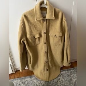 Aritzia Ganna Jacket - Mustard Yellow, Size M
